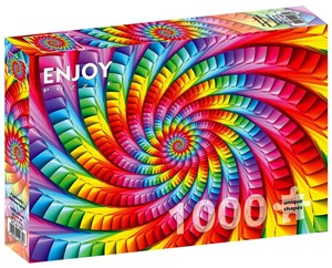 Obrazek Puzzle 1000 Psychodeliczna tęczowa spirala