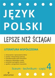 Obrazek Lepsze niż ściąga Język polski Liceum i technikum Część 4 Literatura współczesna