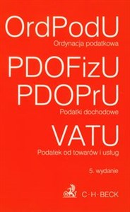 Obrazek Ordynacja podatkowa Podatki dochodowe Podatek od towarów i usług