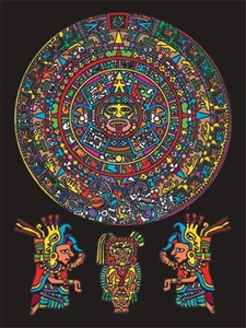 Bild von Kolorowanka Welwetowa 47x35 Aztekowie