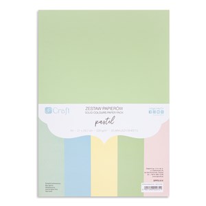 Bild von Zestaw papierów A4 Pastel 220g  20 ark.