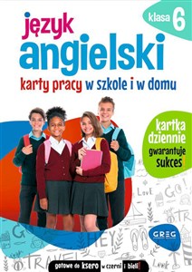 Obrazek Język angielski. Karty pracy w szkole i w domu - klasa 6