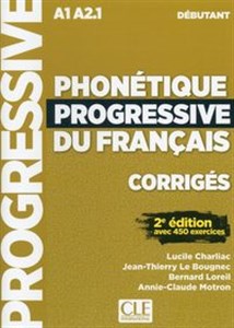 Obrazek Phonetique progressive du francais Debutant A1-A2.1 Klucz do nauki fonetyki języka francuskiego