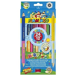 Bild von Kredki ołówkowe dwustronne Jumbo12/24 kolory