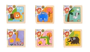Bild von Puzzle drewniane zwierzęta Afryki