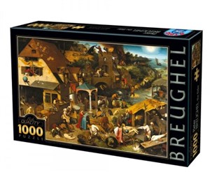 Obrazek Puzzle 1000 Brueghel, Przysłowia
