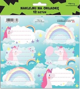 Bild von Naklejki na zeszyty 2 JEDNOROŻEC