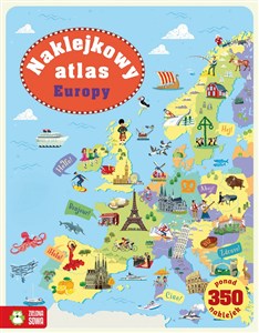 Obrazek Naklejkowy atlas Europy