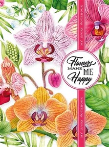 Obrazek Notatnik ozdobny 145x197/120K kratka TW Storczyki