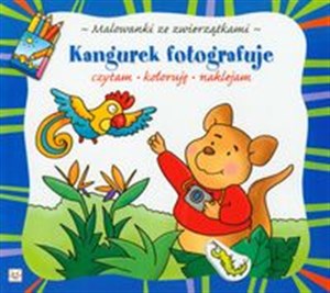 Bild von Malowanki ze zwierzątkami Kangurek fotografuje czytam koloruję naklejam