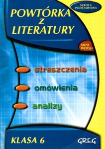 Obrazek Powtórka z literatury 6 Szkoła podstawowa