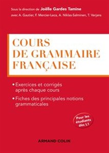 Obrazek Cours de grammaire francaise podręcznik do gramatyki języka francuskiego+ klucz