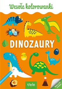 Obrazek Dinozaury. Kolorowanka A4. Wesołe kolorowanki