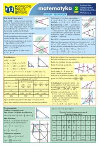 Bild von Podręczne tablice szkolne Matematyka 2 Planimetria Stereometria Trygonometria Analiza