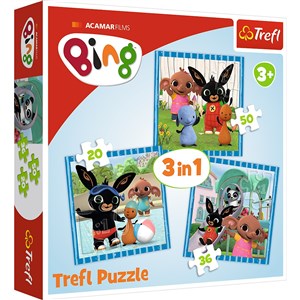 Bild von Puzzle 3w1 Zabawy z przyjaciółmi Bing