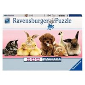 Bild von Puzzle Panorama Zwierzęcy przyjaciele 500
