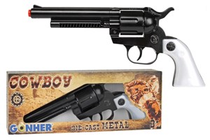 Obrazek Rewolwer kowbojski metalowy 12 naboi