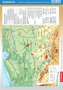 Obrazek Geografia. Ukształtowanie powierzchni Polski. Karta edukacyjna
