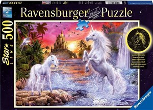 Bild von Puzzle Jednorożce nad rzeką 500