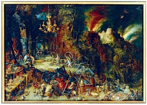 Obrazek Puzzle 1000 Alegoria ognia Brueghel, 1608