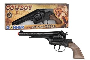 Obrazek Rewolwer kowbojski metalowy 12 naboi