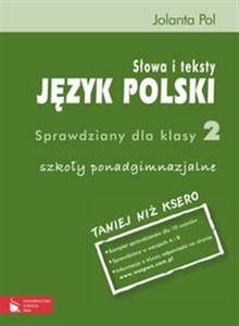 Obrazek Język polski 2 Słowa i teksty Sprawdziany Szkoły ponadgimnazjalne