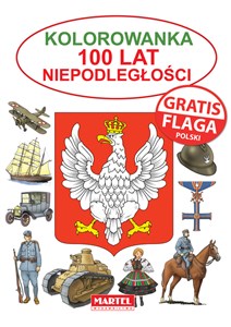 Obrazek Kolorowanka 100 lat niepodległości flaga Gratis