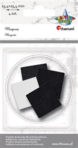 Bild von Magnesy samoprzylene kwadratowe 25,4x25,4mm 4szt