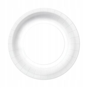 Obrazek Talerze papierowe okrągłe eko 23 cm 10szt