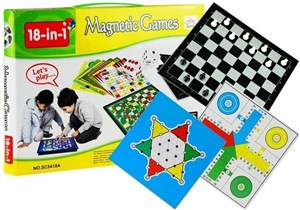 Obrazek Zestaw gier 18w1 szachy magnetyczne