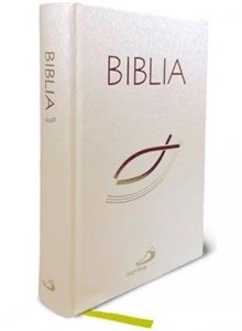 Bild von Biblia z rybką - biała z paginatorami TW