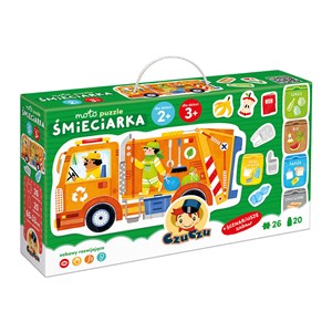 Obrazek CzuCzu Moto puzzle Śmieciarka