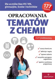 Bild von Opracowania tematów z chemii Kurs podstawowy dla uczniów klas VII i VIII, gimnazjów, liceów i techników