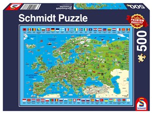 Obrazek Puzzle 500 PQ Odkrywanie Europy 108401