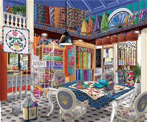 Bild von Puzzle 1000 Wnętrze pełne kolorów