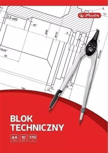 Bild von Blok techniczny A4/10K biały (20szt) HERLITZ