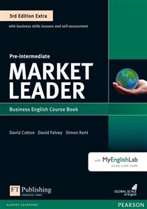 Obrazek Market Leader 3rd Edition Extra Pre-Intermediate Course Book with MyEnglishLab + DVD