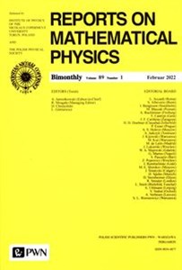 Bild von Reports On Mathematical Physics 89/1 Polska