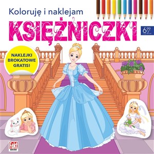 Obrazek Koloruję i naklejam. Księżniczki