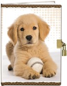 Pokaż szczegóły dla Pamiętnik z kłódką 13x18cm Pies z piłką Pamiętnik ... - Ksiegarnia w niemczech