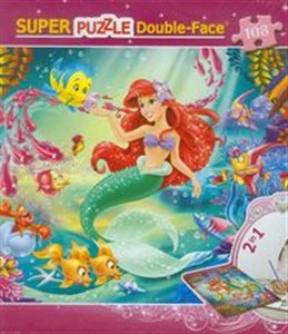 Bild von Puzzle dwustronne + mazaki 108 Mała Syrenka