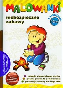 Obrazek Malowanki 13 Niebezpieczne zabawy + pisak z naklejkami