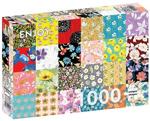 Bild von Puzzle 1000el Kwiecisty patchwork