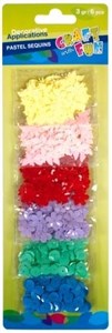 Bild von Ozdoba dekoracyjna pastelowe cekiny guziki 6/3gr