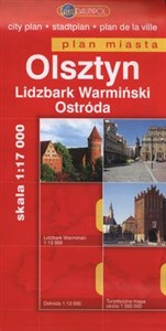 Bild von Olsztyn Lidzbark Warmiński Ostróda Plan miasta 1:17000