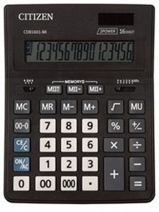 Bild von Kalkulator biurowy 16-cyfrowy czarny
