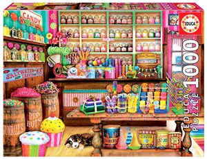 Bild von Puzzle 1000 Sklep ze słodyczami 109566