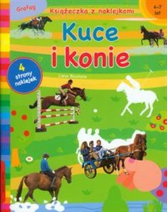 Obrazek Kuce i konie Książeczka z naklejkami 4-7 lat