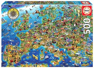 Bild von Puzzle 500 Mapa Europy G3