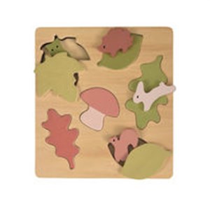 Obrazek Drewniana układanka Las i zwierzątka Egmont Toys
